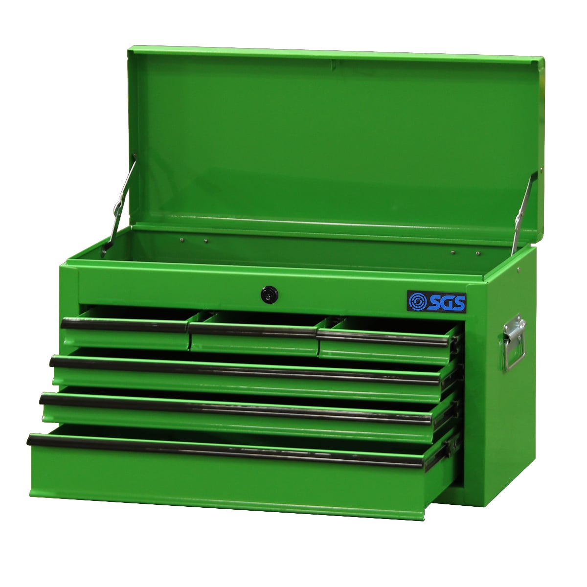 SGS Mechanics 8 Drawer Tool Box Chest & Roller Cabinet | Green